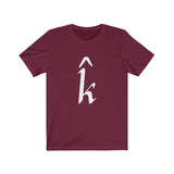 K Vector - Straight Up! - Fun with Math Vector Symbol Unisex Jersey Short Sleeve Tee